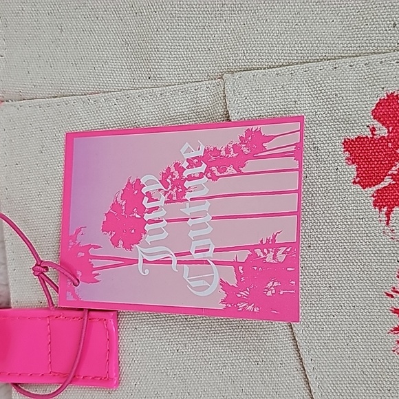 Juicy Couture Canvas Palm Trees Beach Tote Bag - Picture 5 of 5